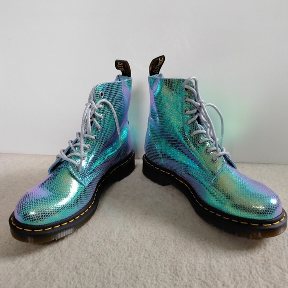 NWOT Dr. Martens 1416 Pascal Iridescent boots - Picture 9 of 9